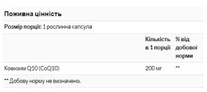 CoQ10 200 мг - 60 капсул