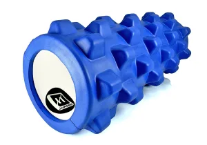 Масажний ролик EasyFit Grid Roller PRO 33 см синій