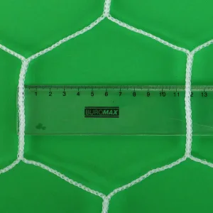 Football Goal Net Set of 2 pcs 7.32×2.44×1.5 m White