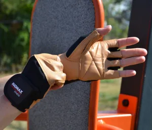 Рукавички для фітнесу MadMax MFG-444 Fitness Brown M