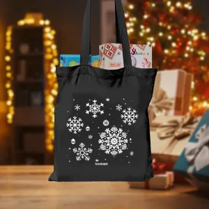 Екошопер BookOpt BK4041 сніжинки чорний
