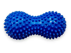 Масажер для спини «арахіс» подвійний їжак PVC 16 х6, 5 см синій