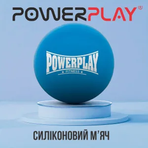 Масажний силіконовий м'яч PowerPlay PP-4354 Silicone Lacrosse Ball (6,3см.) Синій