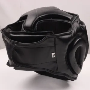 Боксерський шолом тренувальний PowerPlay 3048 чорно-білий M