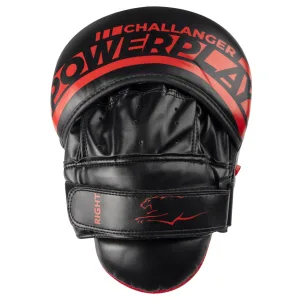 Лапи боксерські PowerPlay 3041 чорно червоні PU [пара]
