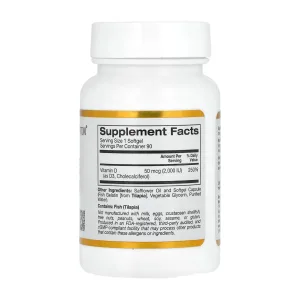 Vitamin D3 50 мкг (2000 IU) - 90 софтгель