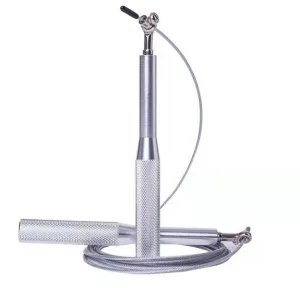 Скакалка швидкісна на підшипниках алюмінієва PowerPlay 4207 Elite Jump Rope Срібна (3m.)