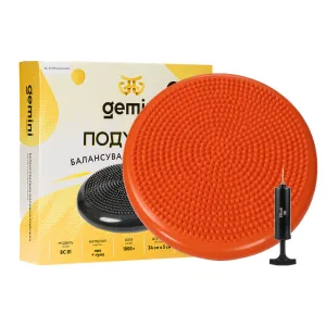 Балансувальна масажна подушка з насосом та коробками Pro Помаранчевий