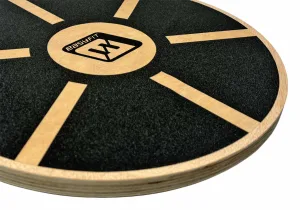 Баланс борд деревянный EasyFit балансировочный диск-тренажер