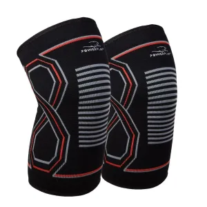 Наколінники спортивні PowerPlay PP-4099 Knee Support Чорно-Червоні S/M пара