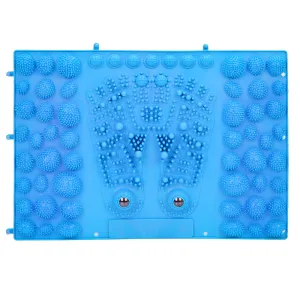 Килимок пазл ортопедичний масажний з магнітими 38,5 см 28 см синій