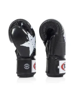 Боксерські рукавиці Fairtex BGV1 Nation Print Black 16 унцій (бинти в комплекті)