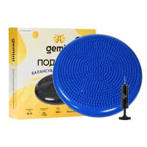 Балансувальна масажна подушка з насосом і коробками Pro Синій