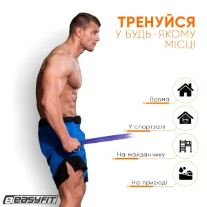 Гумова петля EasyFit 50 - 110 кг синя