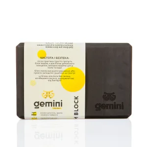 Блок для йоги 180 г 23×15х7,5 см чорний