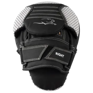 Лапи боксерські PowerPlay 3044 Pro Carbon Ultra Series чорно-білі PU [пара]