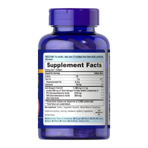 подвійної сили Omega-3 Fish Oil 1200 мг/600 мг Omega-3 - 90 софтгель