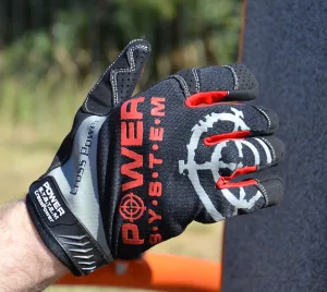 Рукавички для кросфіту з довгим пальцем Power System PS-2860 Cross Power Black/Red - L