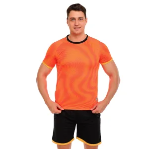 Форма футбольна комплект LIDONG Оранжево-чорний 4XS-2XL XL