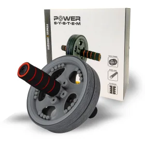 Колесо для преса Power System PS-4042 Dual Core Ab Wheel Grey/Чорний