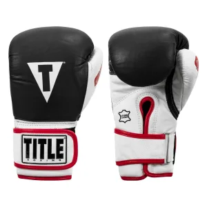 Боксерські рукавиці TITLE Boxing Gel World Black XL 16 унцій (бинти 4м. в комплекті)