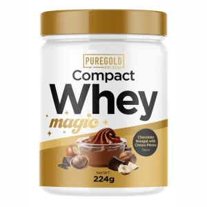 Compact Magic Whey Protein - 224 г шоколадний нуга з шоколадними частинками