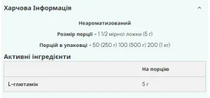 Glutamine - 250 г