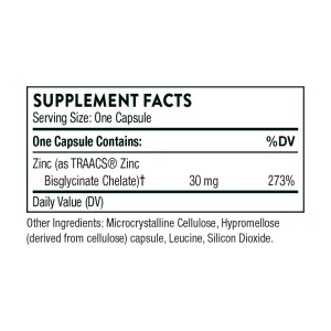 Zinc Bisglycinate 30 мг - 60 капсул