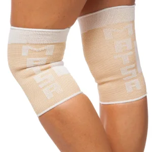 Наколінник еластичний бандаж MATSA 2 шт M - Білий/Бежевий