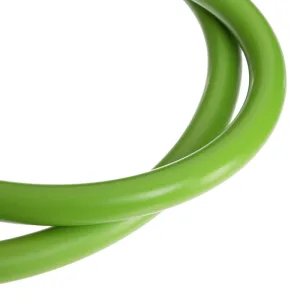 Еспандер трубчастий для фітнесу з карабіном 4х14х1200 мм навантаження 18 кг салатовий