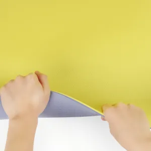 Килимок для фітнесу та йоги Sport TPE+TC 6 мм - Жовтий - фіолетовий