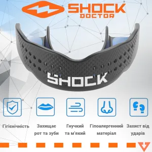 Капа Shock Doctor SuperFit доросла вік 11+ чорний art. 8901-BK AD