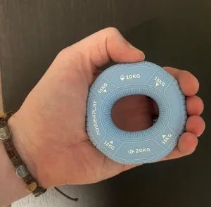 Еспандер кистьовий силіконовий PowerPlay PP-4331 Hand Grip Light 10-15-20 кг. блакитний