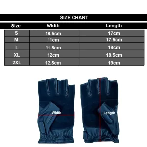 Перчатки тактические кожаные без пальцев TACTIGEAR PS-8801 Patrol Black - XL