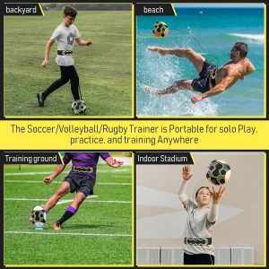 Тренажер футбольний на пояс Sport для відпрацювання ударів та пасів