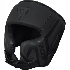 Боксерський шолом RDX T15 Noir Cheek Protector Matte Black L