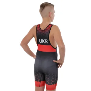 Трико для боротьби дитяче UKRAINE зріст 128-161 см 3XS