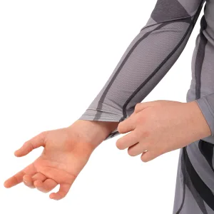 Костюм компресійний дитячий рашгард лонгслів штани та шорти VNM сірий 9533B-9633B-V5024 S