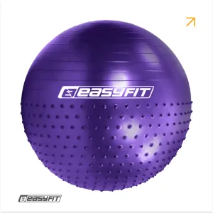 Фітбол 75 см EasyFit Hybrid фіолетовий (фітбол напівмасажний)
