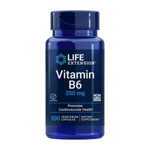 Vitamin B6 - 250 мг 100 вегетаріанських капсул