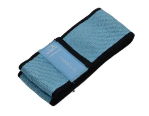 Тканева гумка для фітнесу та спорту PowerPlay 4111 Hip Band M Medium блакитна d_76 cm