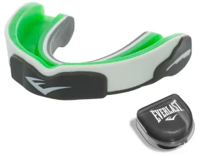Капа боксерська Everlast EVERGEL MOUTH GUARD Зелено-білий Універсальна (Оригінал) 1400009