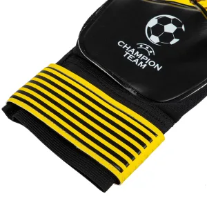 Рукавички воротарські із захистом пальців PRO GIGA CHAMPIONS LEAGUE 8 - чорний//жовтий