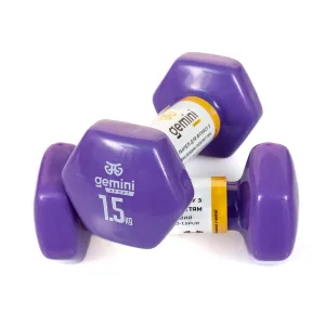Гантелі Sport для фітнесу з вініловим покриттям 2 шт по 1.5 кг GSD-1.5PUR