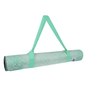Килимок для йоги каучуковий замшевий Sport 183 см 68 см 4 мм бірюзовий