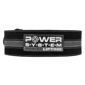 Пояс для пауерліфтингу Power System PS-3800 PowerLifting шкіряний Black/Grey Line - XXL