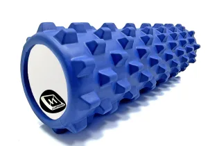 Масажний ролик EasyFit Grid Roller PRO 45 см синій