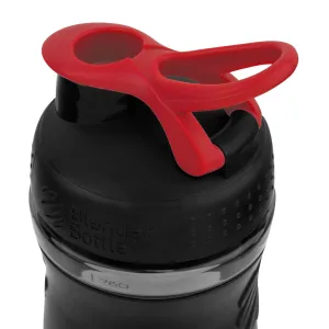 Шейкер спортивний пляшка BlenderBottle SportMixer Flip 820 мл чорний/червоний