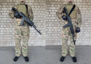 Ремінь збройовий трьохточковий тактичний 3-point чорний (трьохточка)