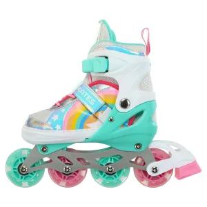 Ролики Best Roller розмір 29-33 біло-бірюзово-рожевий 81097-S